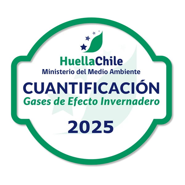 Sello HuellaChile Cuantificación de Gases de Efecto Invernadero 2025